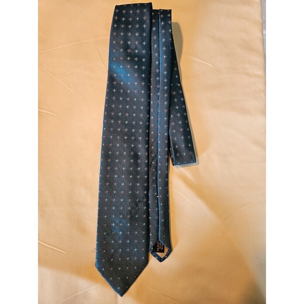 Cabralli‎ Collection Tie Blue with pink and white dots Polyester Necktie
